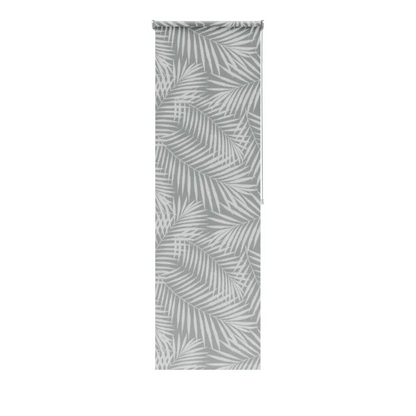Store enrouleur tamisant Caloundra blanc/gris, l.75 x H.250 cm, INSPIRE