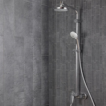 Mosaïque Vestige grès cérame effet pierre noir 30 x 30 cm