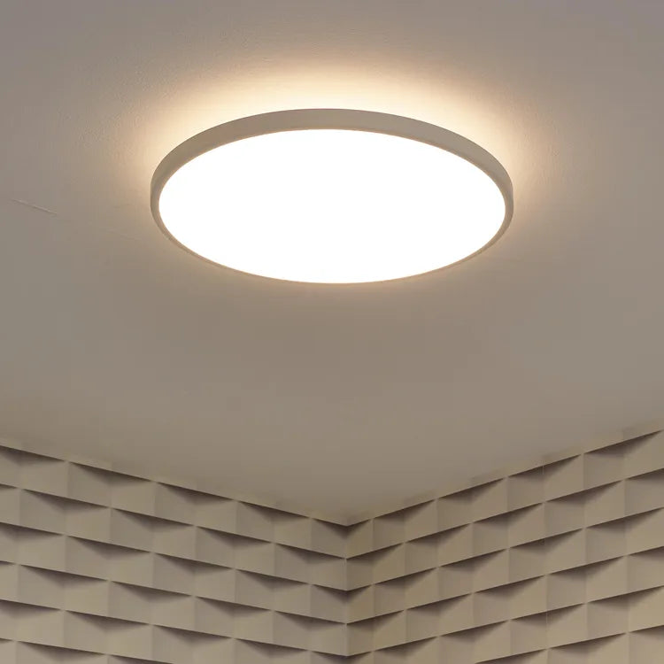 Panneau LED diam 40 cm, 22 W, éclairage indirect, blanc chaud à neutre, blanc