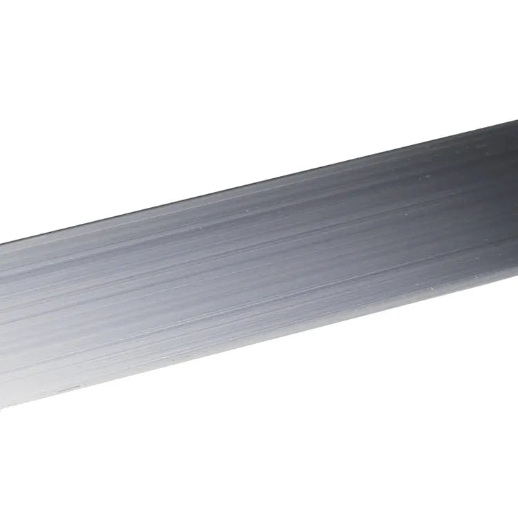 U rectangulaire aluminium brut argent lisse, L.2600 mm