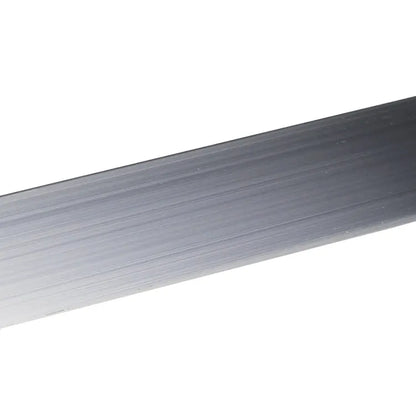 U rectangulaire aluminium brut argent lisse, L.2600 mm