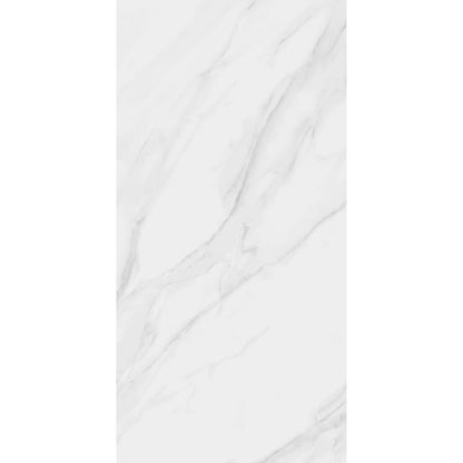 Carrelage sol intérieur / mur intérieur effet marbre blanc Marmi l.60 x L.120 cm