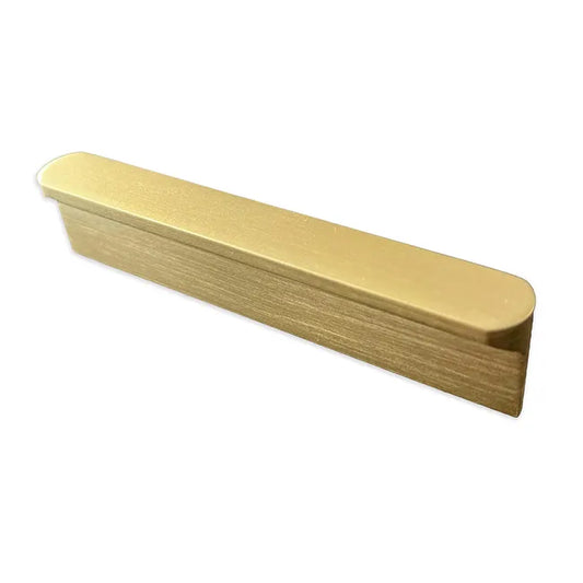 Poignée de meuble Irlande, zinc doré brossé, entraxe 64 mm
