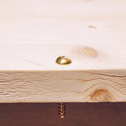 10 vis laiton tête ronde plat STANDERS, Ø4 x L.35 mm