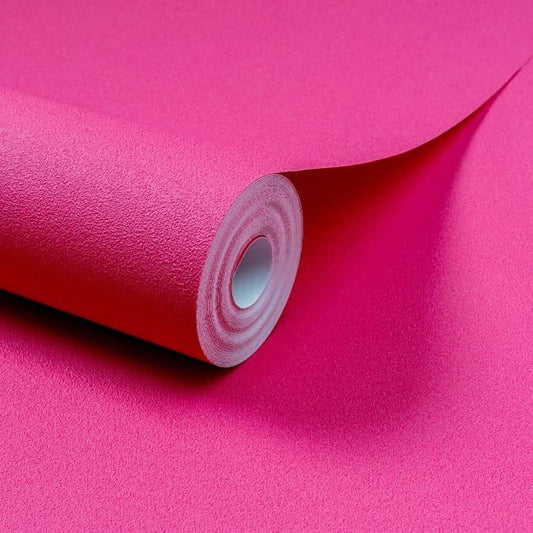 Papier peint intissé Lisse mat fuschia INSPIRE fuschia