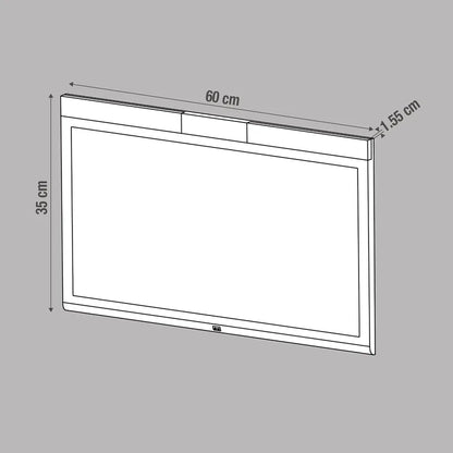 Panneau LED Naoko, 60 x 35 cm, blanc neutre INSPIRE