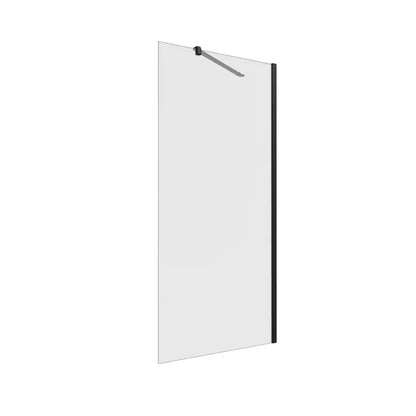 Paroi latérale pour porte pivotante transparente, l.86.2 cm, Ep.8 mm noir Neo