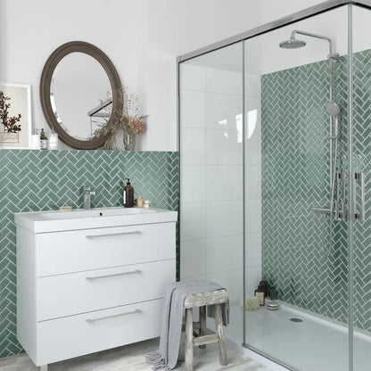 1 plaque de mosaïque vert Metro 34 x 31 cm ARTENS