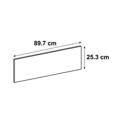 Façade de tiroir de cuisine Vienne gris vert mat H.25.3 x l.89.7 cm