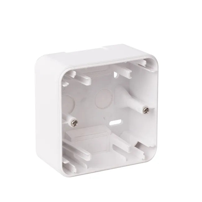 Cadre saillie 1 poste Epure, OHMTEC, blanc