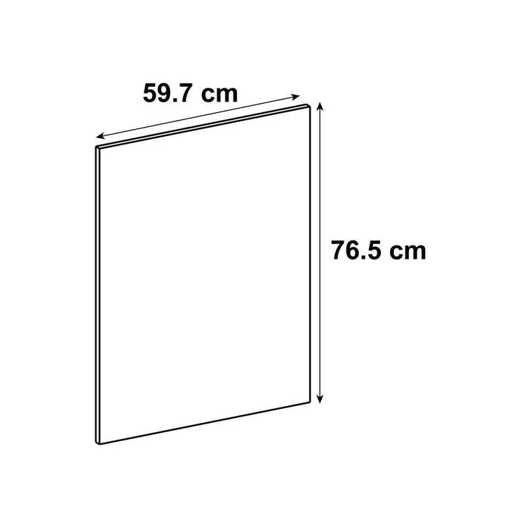 Joue de finition Oxford gris clair H.76.8 cm x L.60 cm x Ep.18 mm