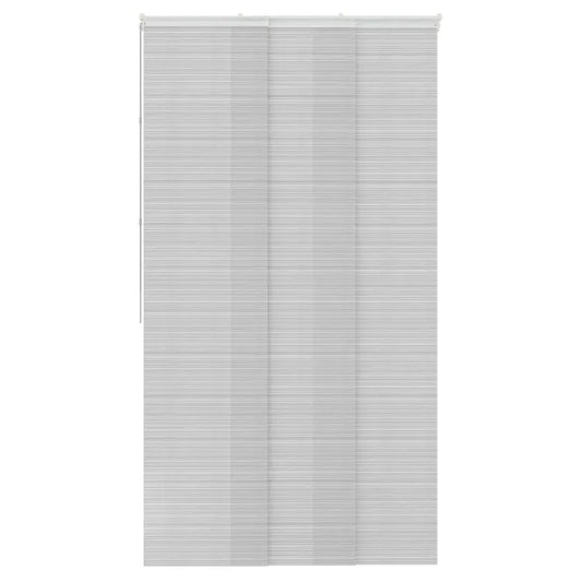 Panneau japonais Voile stripe, gris, H.250 x l.50 cm