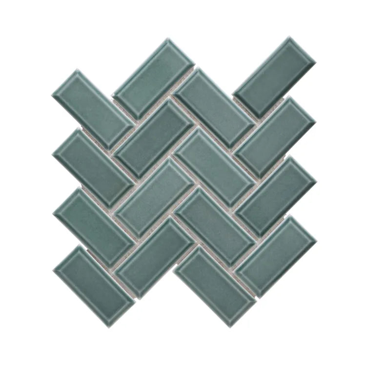 1 plaque de mosaïque vert Metro 34 x 31 cm ARTENS