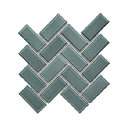 1 plaque de mosaïque vert Metro 34 x 31 cm ARTENS