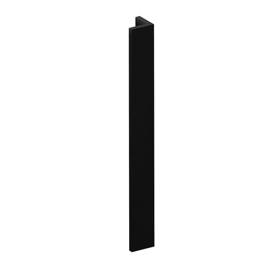 Fileur d'angle Chicago noir mat H.76.5 x l.9 cm