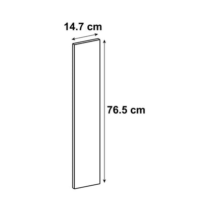Porte de cuisine Newport bleu clair mat H.76.5 x l.14.7 cm