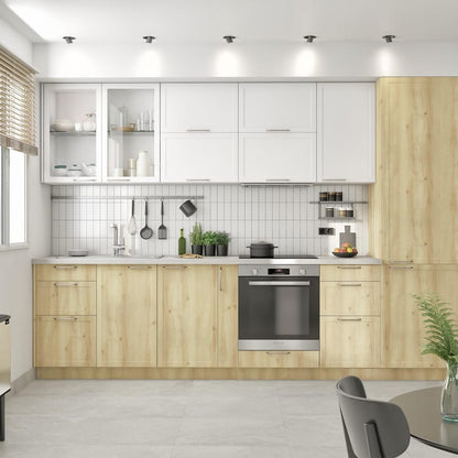 Porte de cuisine Newport effet hêtre mat H.76.8 x l.39.7 cm