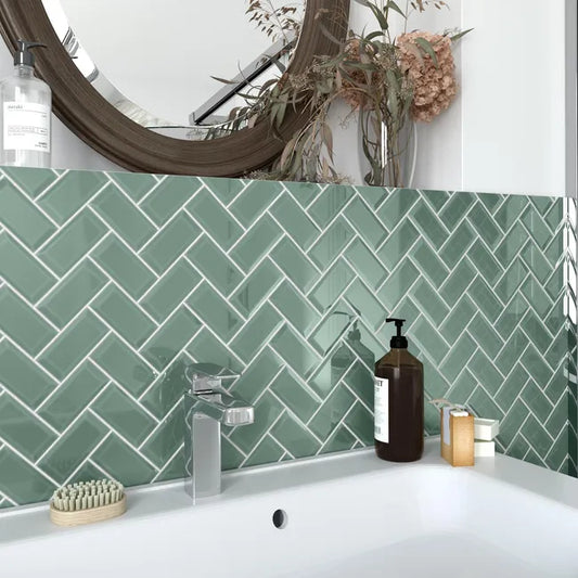 1 plaque de mosaïque vert Metro 34 x 31 cm ARTENS