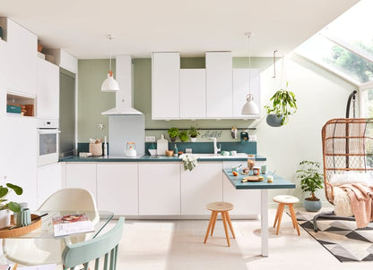 Bandeau de cuisine Tokyo, blanc mat, H.16.7 x l.59.7 cm