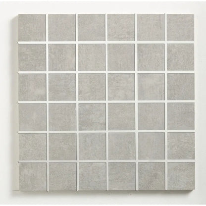 Mosaïque mur Tresor grès émaillé effet ciment gris 30 x 30 cm