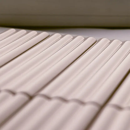 Carrelage mural relief rose brillant l.5 x L.20 cm Loulou