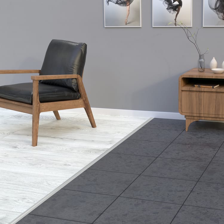 Barre de seuil bombée alu mat auto-adhésive, l.3 cm x L.166 cm ARTENS