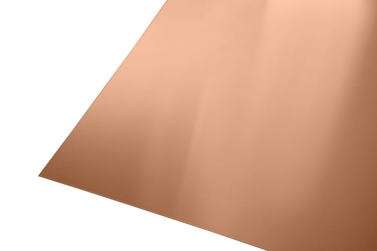 Tôle aluminium lisse anodisé rouge rouille L.1000 x l.600 mm, Ep.0.8 mm