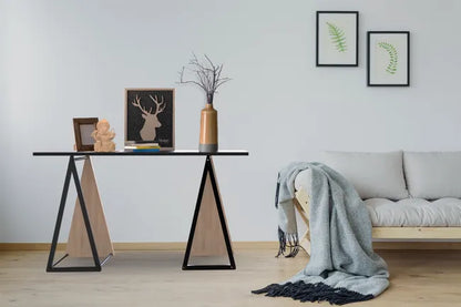 Tréteau bois Unikk design, H.73 x l.36.5 cm