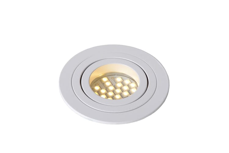 Lucide TUBE - Spot encastrable - Ø 9,2 cm - 1xGU10 - Blanc