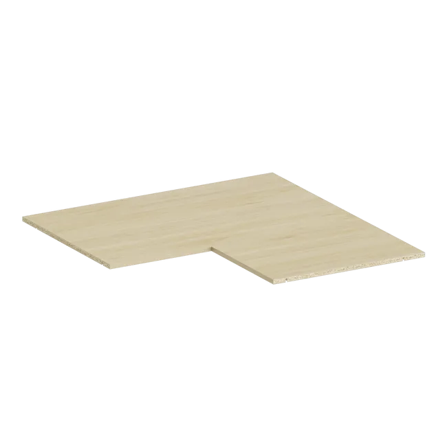 Tablette SPACEO, effet chêne naturel H.1.6xl.100.25xP.59.5cm