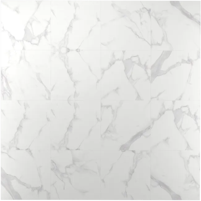 Carrelage effet marbre blanc Pure l.75 x L.75 cm
