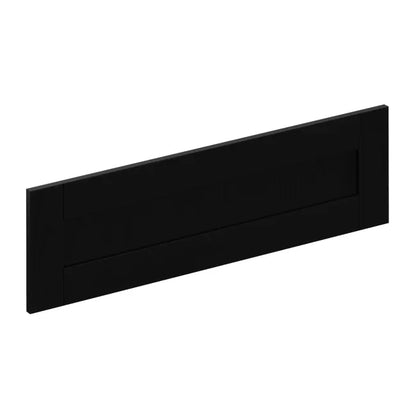 Façade de tiroir de cuisine Chicago noir mat H.25.3 x l.79.7 cm