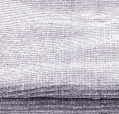 Plaid Chenille, gris l.130 x L.170 cm