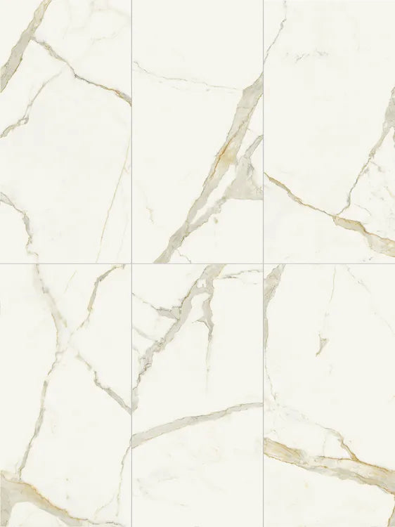 Carrelage sol intérieur / mur intérieur effet marbre oro satin Murano l.60 x L.1