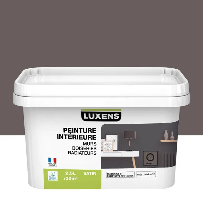 Peinture fenêtre fossil 1 satin LUXENS Intérieure 2.5l
