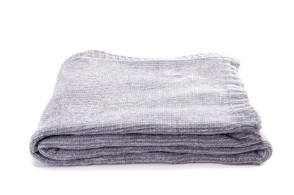 Plaid Chenille, gris l.130 x L.170 cm