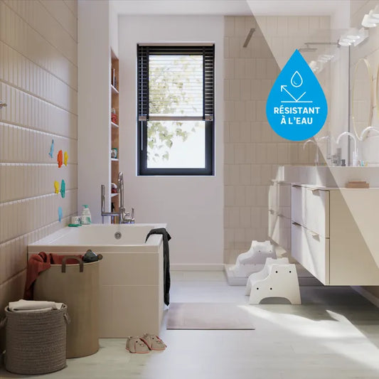 Lame PVC clipsable medio ARTENS Camden bois blanchi