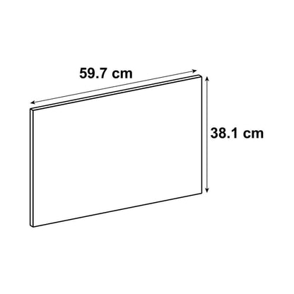Façade de tiroir de cuisine Chicago crème mat H.38.1 x l.59.7 cm