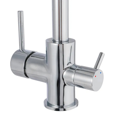 Mitigeur de cuisine chromé DELINIA Aline compatible système filtration d'eau