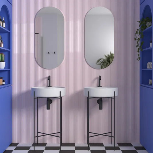 Carrelage mural relief rose brillant l.5 x L.20 cm Loulou