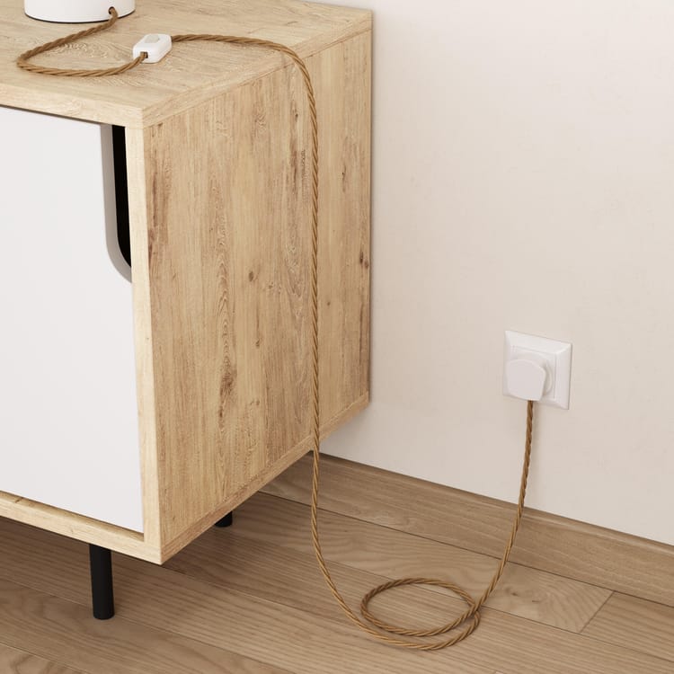 Câble torsade naturel, CREATIVE CABLES beige