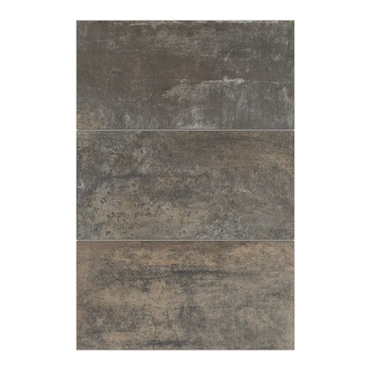 Carrelage sol/mur intérieur effet métal rouille Oxy l.30.5 x L.61 cm x Ep.9 mm