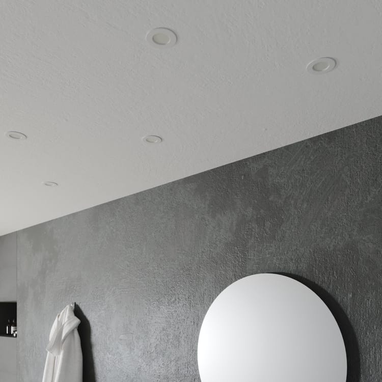 Spot à encastrer Extraflat led, changement d'intensité et de blancs, D8,5 blanc