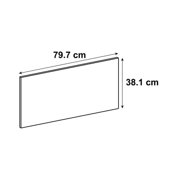 Façade de tiroir de cuisine Chicago vert pétrole mat H.38.1 x l.79.7 cm