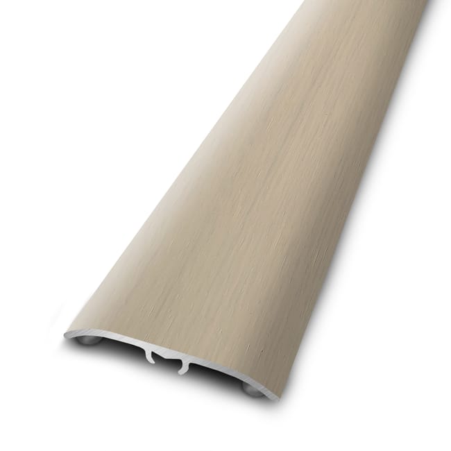 Barre de seuil 4 en 1 alu plaqué chêne blanc à fixer, l.4.7 cm x L.166 cm ARTENS