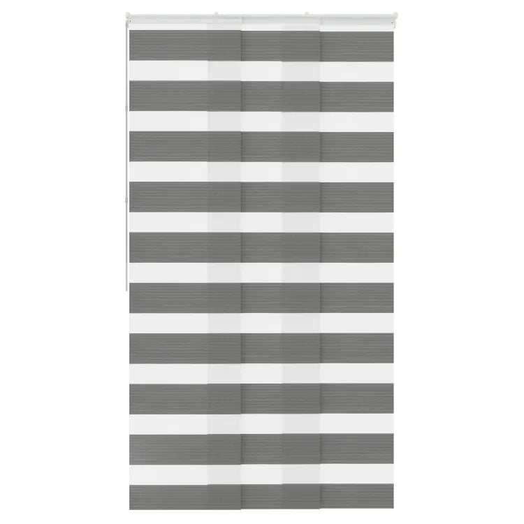 Panneau japonais Lurex, gris clair, H.250 x l.50 cm