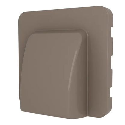 Cache sortie de câble Cosy, LEXMAN brun taupe n°3 mat