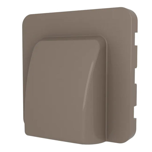 Cache sortie de câble Cosy, LEXMAN brun taupe n°3 mat