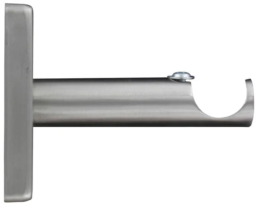 Lot de 2 supports sans reperçage tringle à rideau Kali, 20 mm chrome brossé IB+