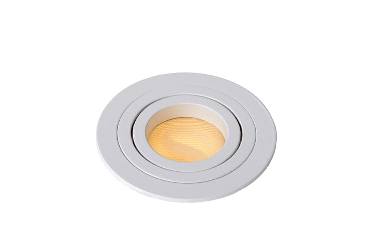 Lucide TUBE - Spot encastrable - Ø 9,2 cm - 1xGU10 - Blanc